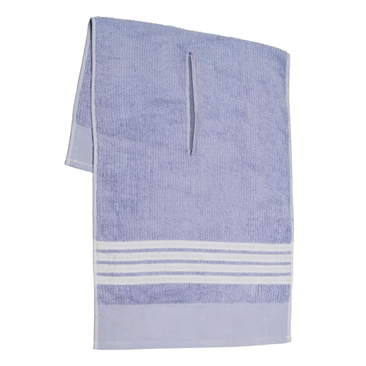 The Tour Towel - Lavender with White Stripes