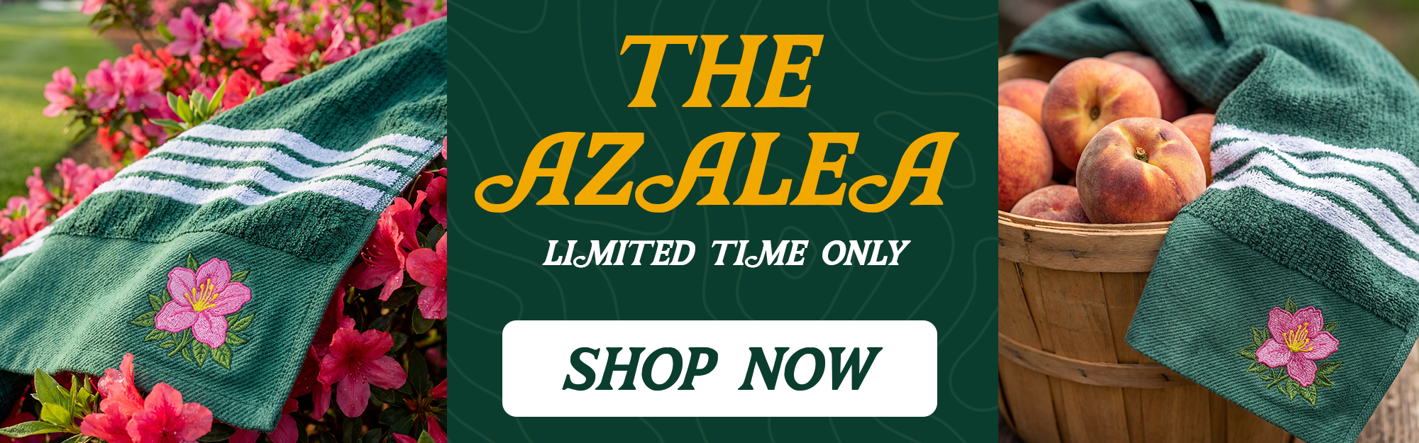 The Azalea towel is back in stock