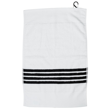 The Clip Towel - White with Black Stripes