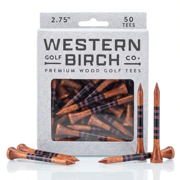 Premium Hardwood Golf Tees | The Tour Towel x Western Birch | Magneto Striped